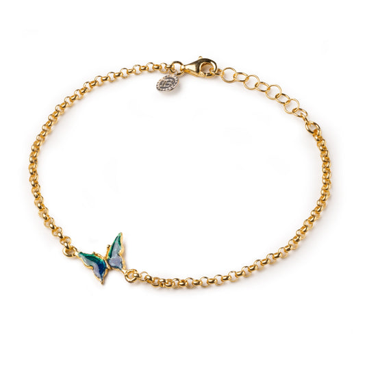 Bracciale in argento Isola Bella Farfalla Smalto 20001312 - Arena Gioielli 