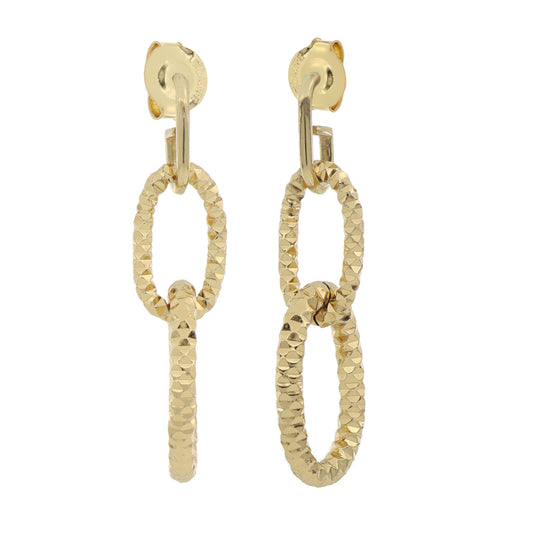 Orecchini pendenti in bronzo dorati Unoaerre - Arena Gioielli 