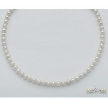 Collana in oro e perle 5,5/6 mm - Arena Gioielli