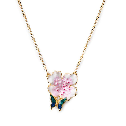 Collana donna Farfalla Fiore di Pesco Isola Bella 20001166 - Arena Gioielli 