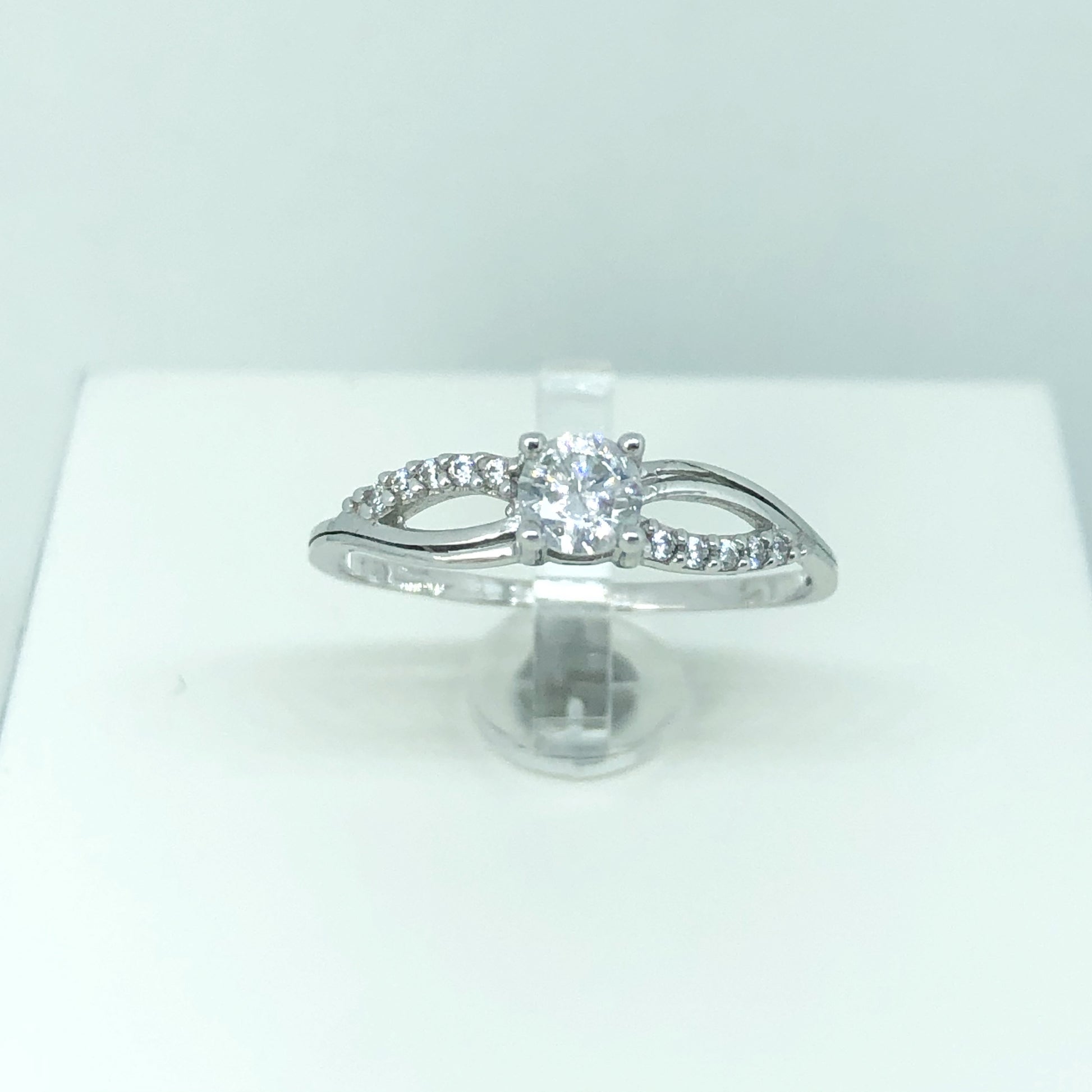 Solitario oro e zirconi - Arena Gioielli