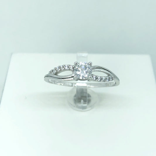 Solitario oro e zirconi - Arena Gioielli