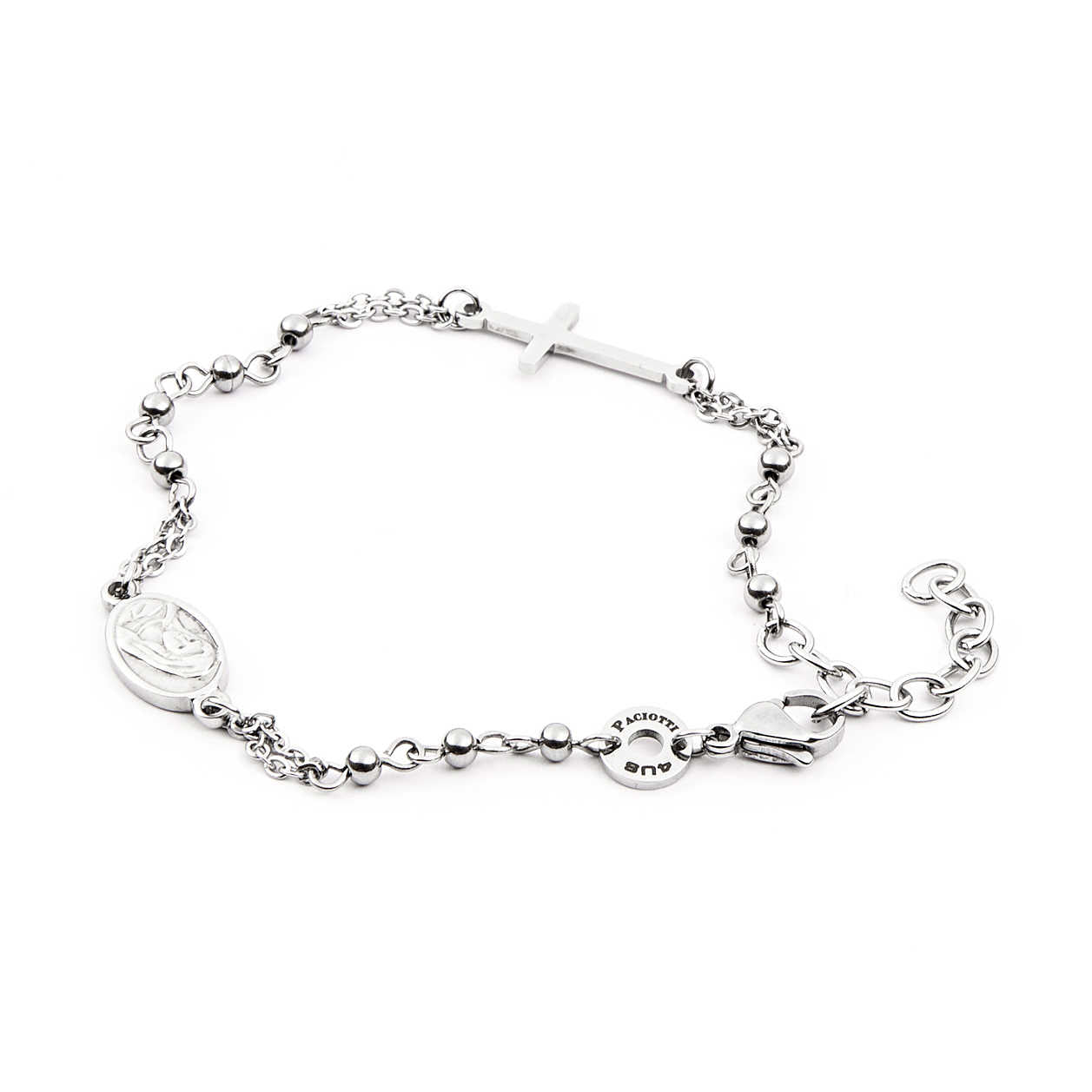 Bracciale rosario gioielli 4US Cesare Paciotti 4UBR4055 - Arena Gioielli 