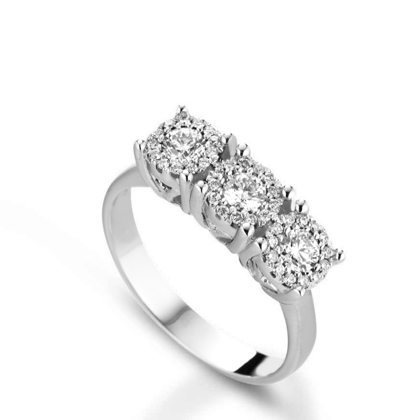 Trilogy oro e diamante naturale da 0,21 + 0,13 - Arena Gioielli