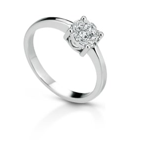 Solitario oro e diamante naturale da 0,20 - Arena Gioielli