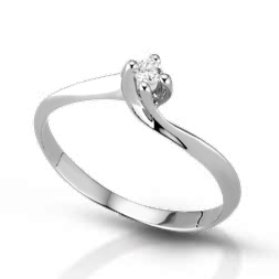 Solitario oro e diamante naturale da 0,30 ct. - Arena Gioielli